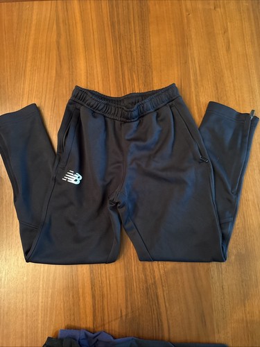 Boys New Balance Track Pant Jogger Size Small Black - Picture 3 of 5