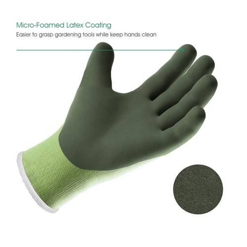 2 Pairs Toddler Gardening Gloves for Boys Girls Age 2-4 Rubber Coated Small - Picture 3 of 8