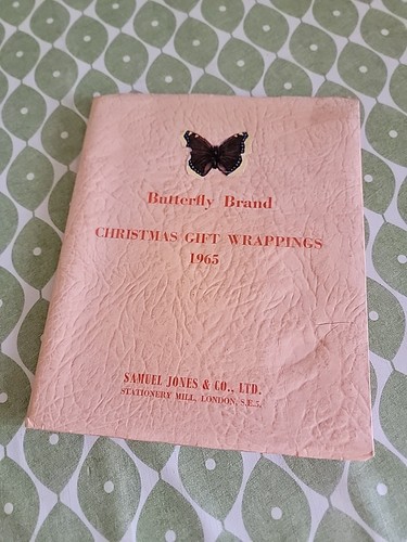 Vintage Merry Andrews 2x 1965 Navidad Papel de Envolver Gama Muestras Catálogos - Imagen 2 de 24