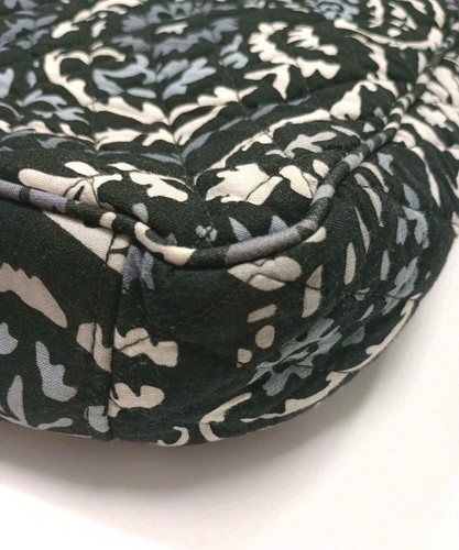 Vera Bradley Hipster Crossbody Messenger Bag Paisley Noir MSRP $85 Black Purse - Picture 13 of 14
