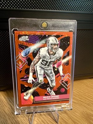 2025 Topps Cosmic Chrome - Maxx Crosby #52 Lunar Red /10