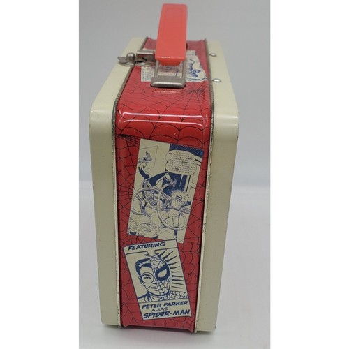 LONCHERA VINTAGE MARVEL SPIDERMAN PETER PARKER CÓMIC 1998 TIN BOX CO - Imagen 2 de 3
