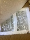 Valerie Set Of 2 6’ Faceted Glass Garlands With Drops Clear