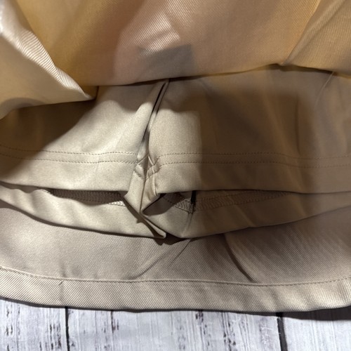 NAUTICA GIRLS SCHOOL UNIFORM TAN SKORT SKIRT SIZE 10 PULL ON ELASTIC WAISTBAND - Picture 4 of 14