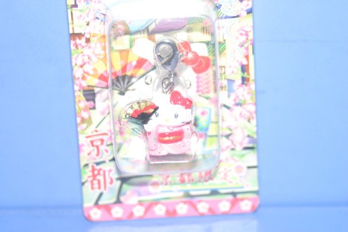 SANRIO Gotochi Hello Kitty MAIKO KIMONO Fastener Mascot Figure Charm Strap KYOTO - Picture 4 of 5