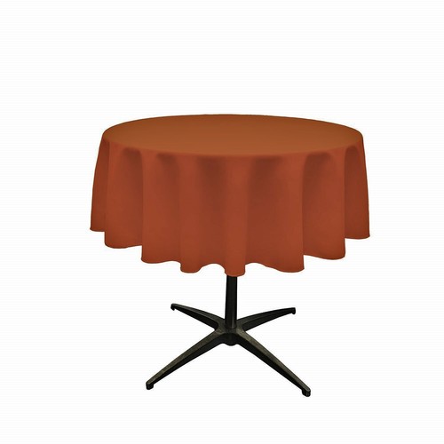 New Creations Fabric And Foam Inc 58" Round Polyester Poplin Table Overlay - Picture 36 of 43