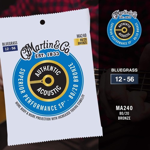 Martin Authentic Acoustic Guitar Strings, Superior Performance Bluegrass... - Picture 5 of 6