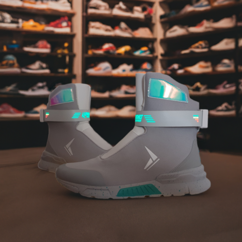 Light Up Levohlt L89 Sneaker 80er Jahre Retro Air Mag Stil Zurück in die Zukunft Mcfly LED - Bild 11 von 11
