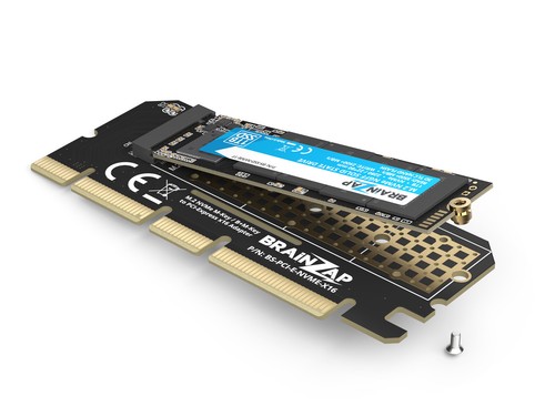 M.2 M2 NVMe SSD zu PCI-E PCI-Express PCIe x16 Adapter Konverter Karte M, M+B Key - Afbeelding 4 van 6