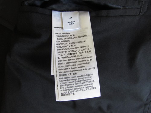Calvin Klein Mens Utility Jacket Black Blazer Slim Fit Twill Cotton Blend Size M - Picture 8 of 21