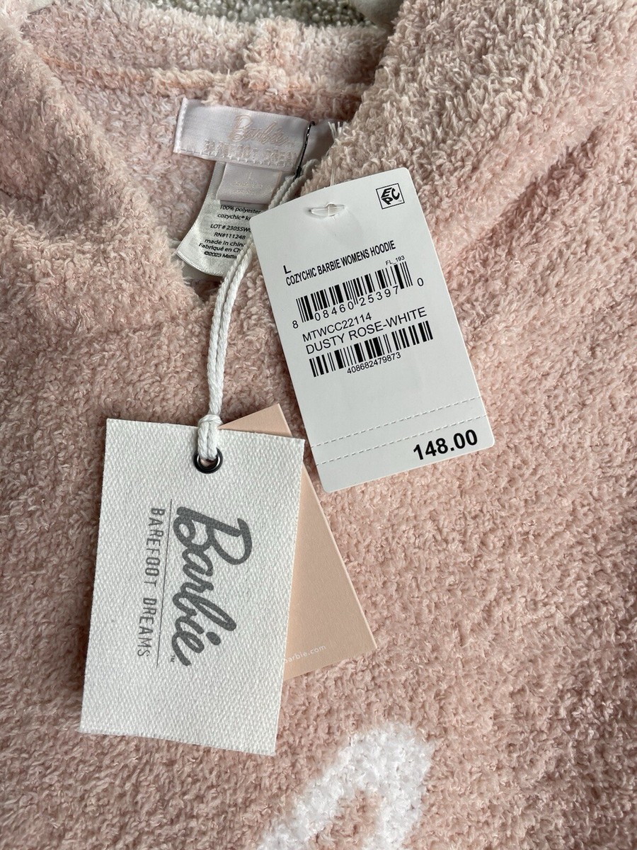 Barefoot Dreams CozyChic Barbie Large Women's Hoodie