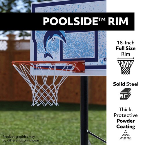 New Child Adult Teen Poolside Portable Basketball Hoop (44-inch Impact) - 91213 - Picture 6 of 12