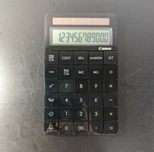 Canon X-Mark I 1 Solar Executive Calculator - Gloss Piano Black