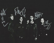 DEATH VALLEY HIGH BAND SIGNED AUTHENTIC 8x10 PHOTO B w/COA GOTH ROCK GROUP X4