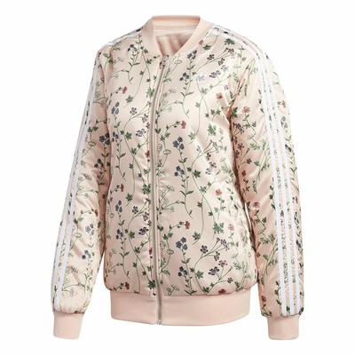 adidas floral bomber jacket womens