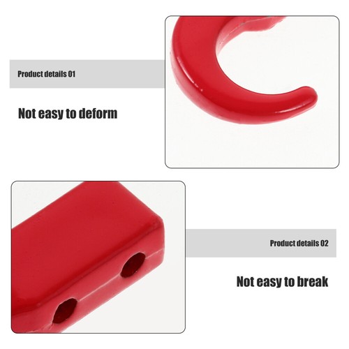 Metal Trailer Hook Toys Work Part For Crawler Front Bumper Screw-on Tow - Picture 2 of 12
