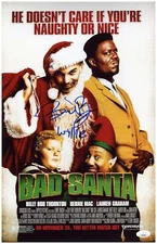 Billy Bob Thornton Signed 11x17 Photo Bad Santa Autographed JSA COA