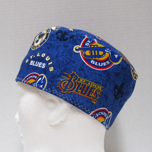  Sombrero exfoliante quirúrgico St. Louis Blues para hombre, gorra exfoliante con calavera, sombrero de quimioterapia - Imagen 1 de 4
