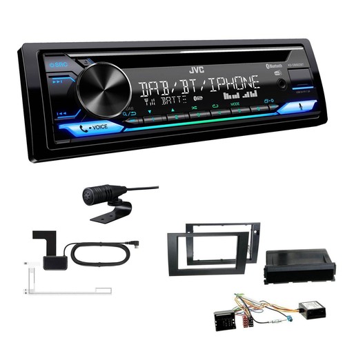 JVC CD-Receiver Autoradio DAB+ Bluetooth für Seat Exeo schwarz mit Canbus - Bild 1 von 6