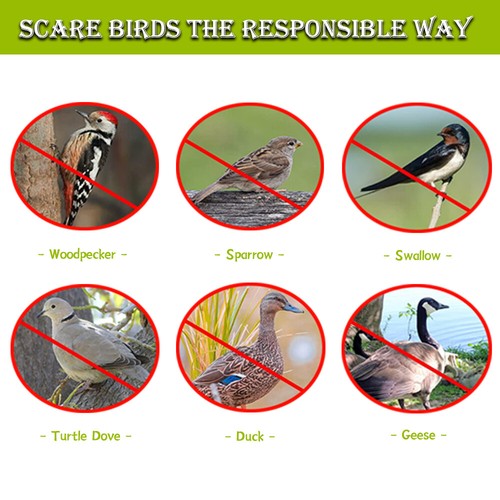 Hanging Spiral Reflective Bird Deterrent Device for Drive Pigeons Woodpeckers - Picture 3 of 10