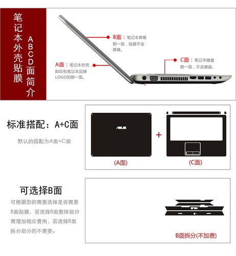 KH Laptop Brushed Sticker Skin Cover for Dell Alienware 15 M15X R2 2015 version - Afbeelding 3 van 11