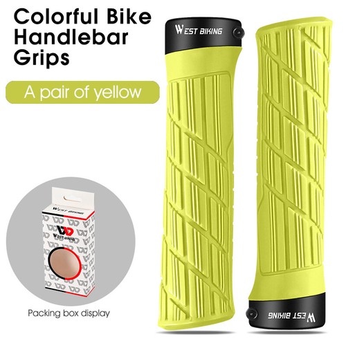 Empuñaduras de manillar de bicicleta WEST BIKING MTB ergonómicas con bloqueo para ciclismo - Imagen 18 de 21