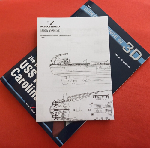 Kagero Super Dibujos en 3D 16033 33, El Acorazado USS NORTH CAROLINA - Imagen 10 de 10