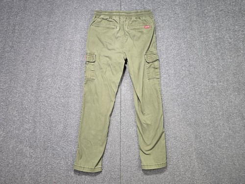 Levi's Boys Size 10 Cargo Pants Green Twill Drawstring Kids Youth Pull On - Picture 2 of 7
