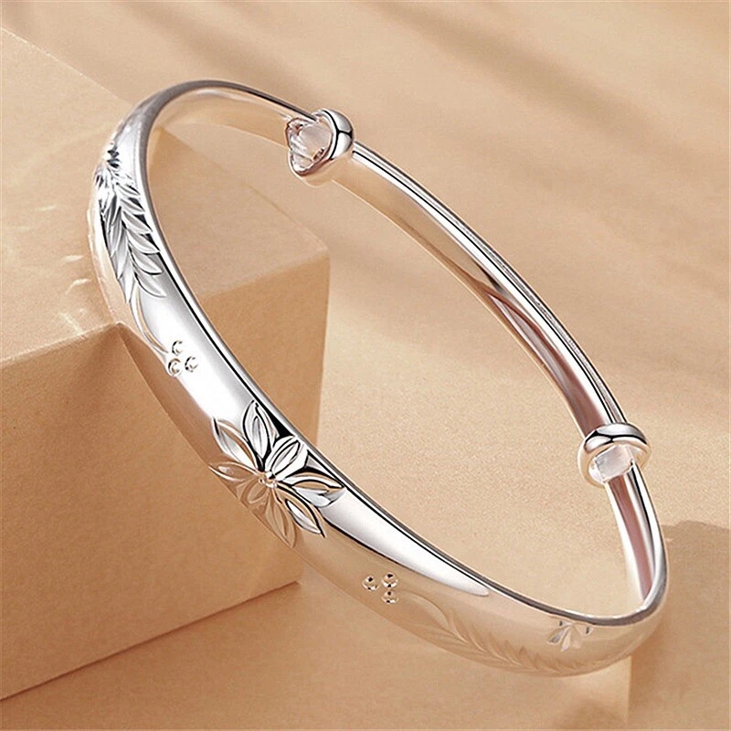 925 Sterling Silver BraceletWomen's 925 Sterling Silver Bangle