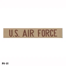 "U.S. AIR FORCE" Desert Woven Name Tape Patch ~ BDU Distinctive Insignia ~ BEVO