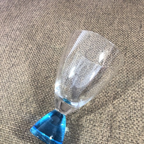 ALESSI DIN DON AM27/41 AZ Calice da Acqua Wine Glass In Good Used Condition - Picture 5 of 11