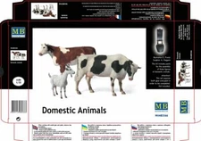 Master Box 3566 Domestic Animals Milk Cow Plastic Model Kit  1/35 scale