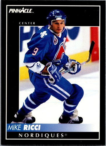 1992-93 Pinnacle - #314 Mike Ricci - 第 1/2 張圖片