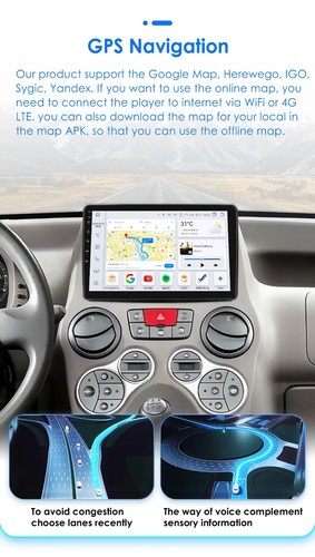 Autoradio Navigatore Android 13 2+32gb per Fiat Panda 2003-2012 Carplay-A-auto - Imagen 2 de 17