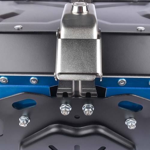 45L Black Motorcycle Top Case Tail Box Waterproof Luggage Scooter Trunk Storage - Picture 10 of 14