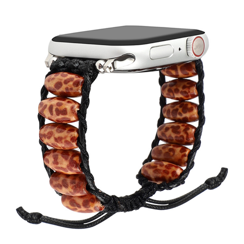 Holzperlen Uhrenband Ersatzarmband für Apple iWatch Serie 8 7 6 5 4 3 2 SE - Bild 2 von 33