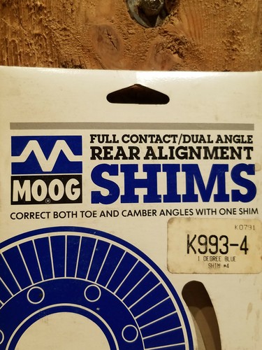 K993 4 Moog 1 Degree Rear Alignment Shim Blue # 4 NIB - Swanky Barn - Picture 11 of 12
