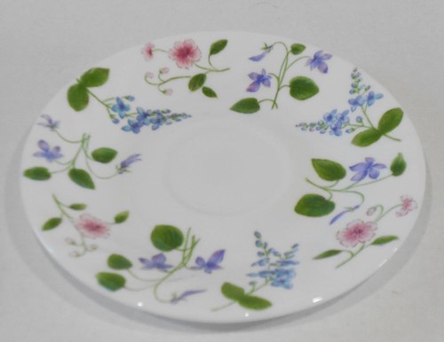 ❤️ 1 Rarität Corelle DELICATE ARRAY Tasse UNTERTASSE Teller NUR 6 1/8" bunte Blumen - Bild 2 von 2