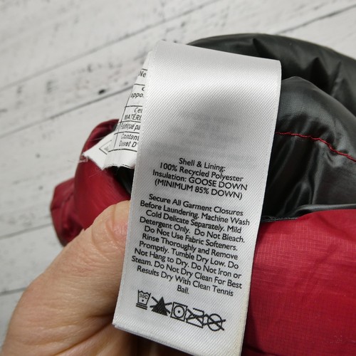 Eddie Bauer First Ascent Vest Mens Size TXL Red Down Fill Puffer Full Zip Pocket - Picture 4 of 8