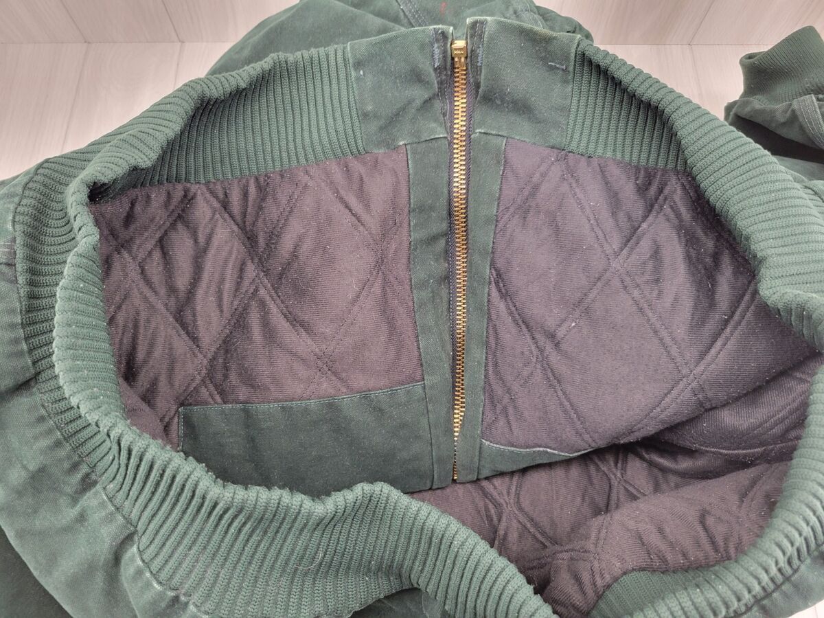 Carhartt J130 SPC Green Hooded Duck Canvas 3XL Zip Quilt Carhartt J130 SPC Green Hooded Duck Canvas 3XL Zip Quilt