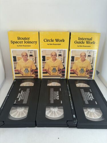 8 VHS Tapes - The Router Series by Bob Rosendahl (Woodworking PBS) Tested Rare - Bild 4 von 9