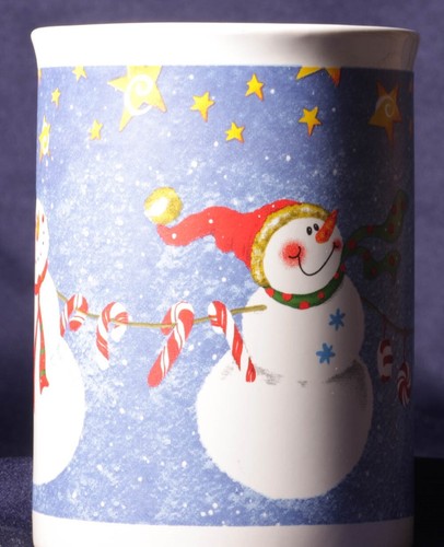 Winter Snowman Christmas Mug Ceramic Coffee Cup - Picture 2 of 5