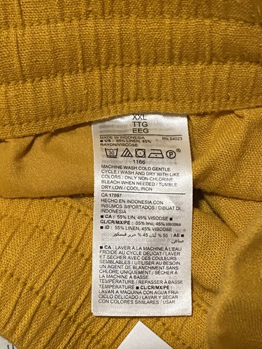 NEW! Old Navy Women's Yellow High Waisted Linen Shorts Size XXL - Picture 6 of 10