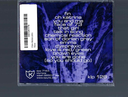 TENDER TRAP FILM MOLEKÜLE CD NEU & VERSIEGELT - Bild 2 von 2