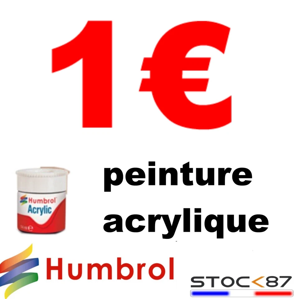 PROMO - HUMBROL peinture Acrylique maquette