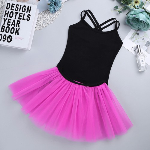 Girls Figure Ice Skating Dress Toddler Ballerina Tutu Skirt Gymnastics Leotards - Picture 102 of 102