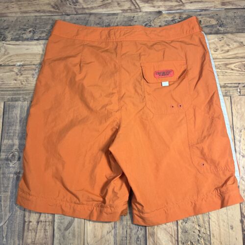 vtg 90s 00s y2k Structure Mens Orange Utility Shorts LARGE Drawstrings - Picture 4 of 5