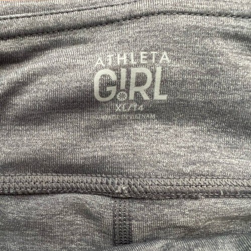 Athleta Girl Size XL 14 Gray Athletic Bike Shorts - Picture 3 of 5