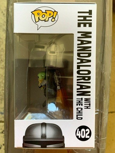 Star Wars - Mandalorian with the Child Jetpack Flying Pop! Vinyl Figure #402 - Picture 4 of 5