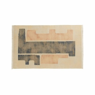 #ad Crate and Barrel Cityscape Flatweave 5#x27;x8#x27; Rug by Leanne Ford $275.00